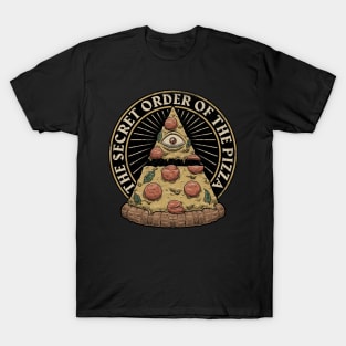 Secret Order of the Pizza - Illuminati Food T-Shirt